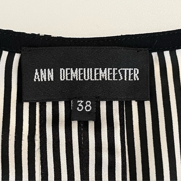 Ann Demeulemeester Waistcoat Virgin Wool Silk Mixed Media Longline Vest Black 38 - Picture 14 of 16